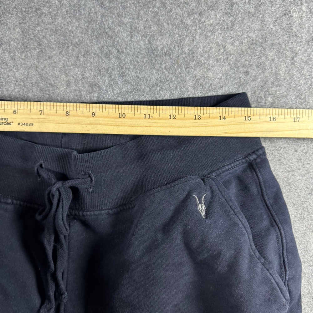 AllSaints Raven Sweatpant Mens Large Black Cotton Slim Tapered Joggers Causal - Picture 6 of 10